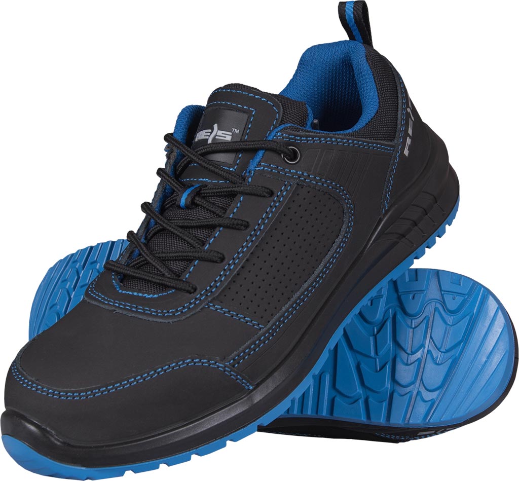 BUTY BEZPIECZNE - CZARNO-NIEBIESKI 46