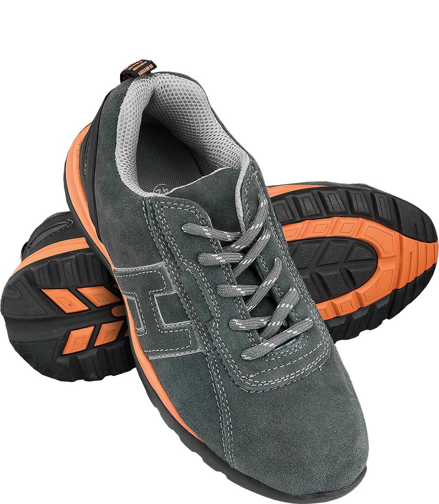 BUTY BEZPIECZNE - SZARO-POMARAŃCZOWY 39