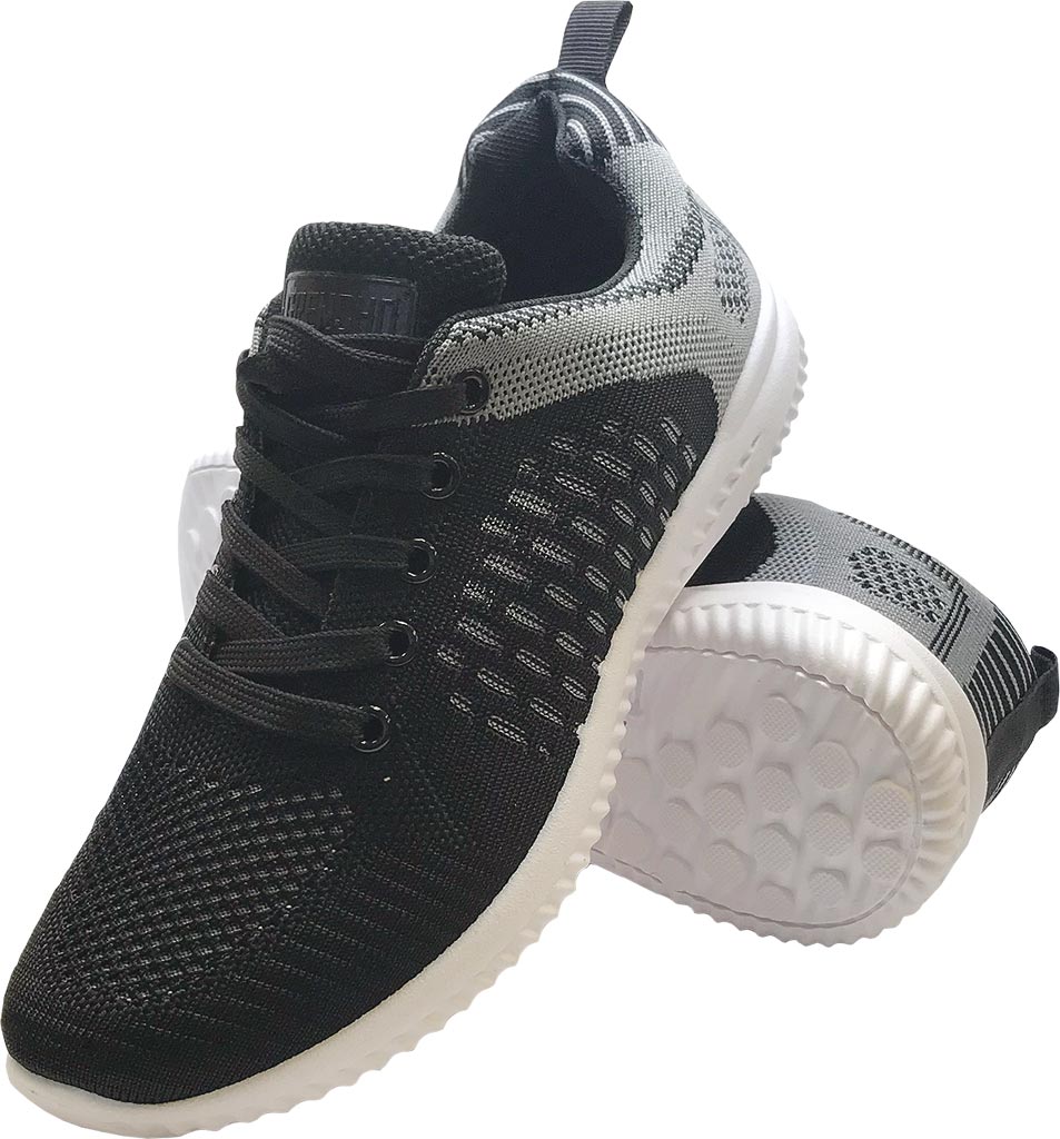 BUTY SPORTOWE - SZARO-CZARNY 42