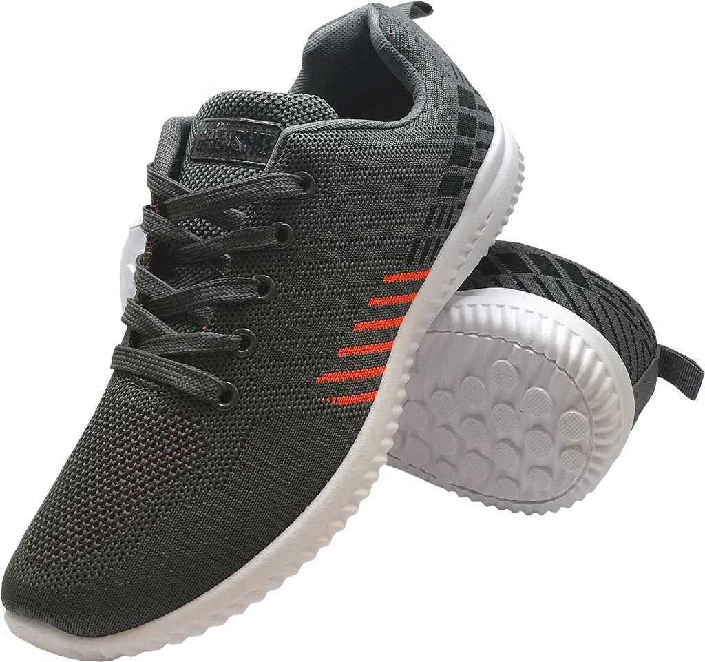 BUTY SPORTOWE - SZARO-POMARAŃCZOWY 41