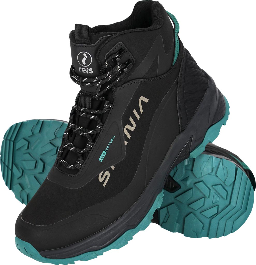BUTY TYPU TRZEWIK - CZARNO-TURKUSOWY 39
