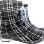 BUTY Z PCV - CZARNO-BIAŁY 38