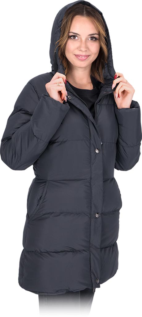 KURTKA OCHRONNA OCIEPLANA - CZARNY 3XL