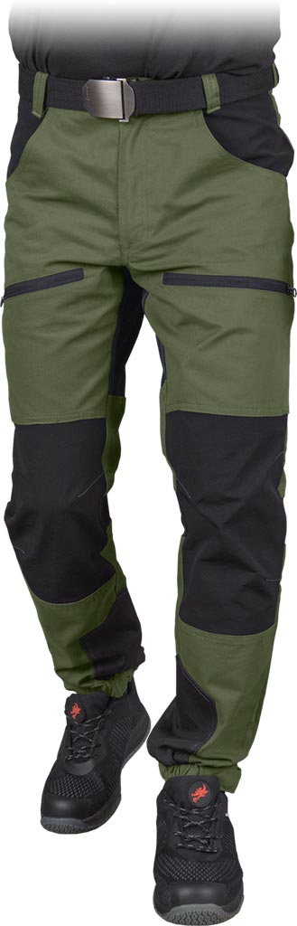 SPODNIE OCHRONNE DO PASA - KHAKI-CZARNY 60