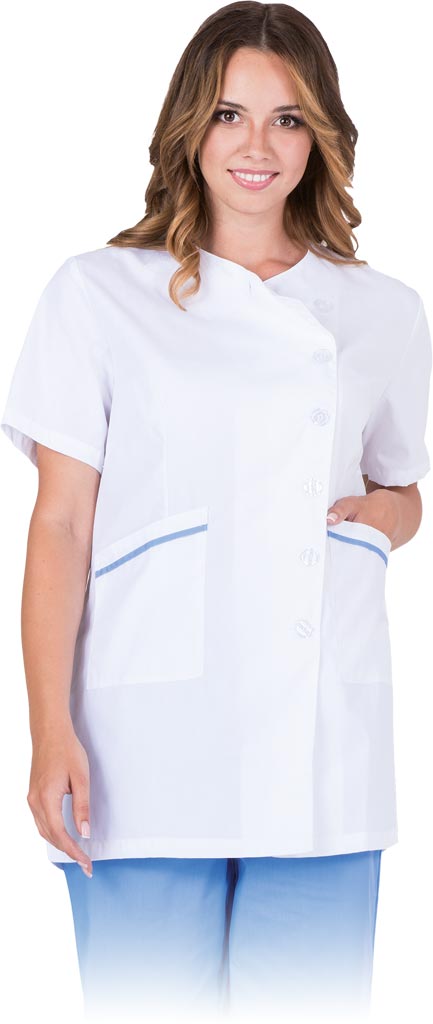 BLUZA OCHRONNA - BIAŁO-JASNONIEBIESKI L