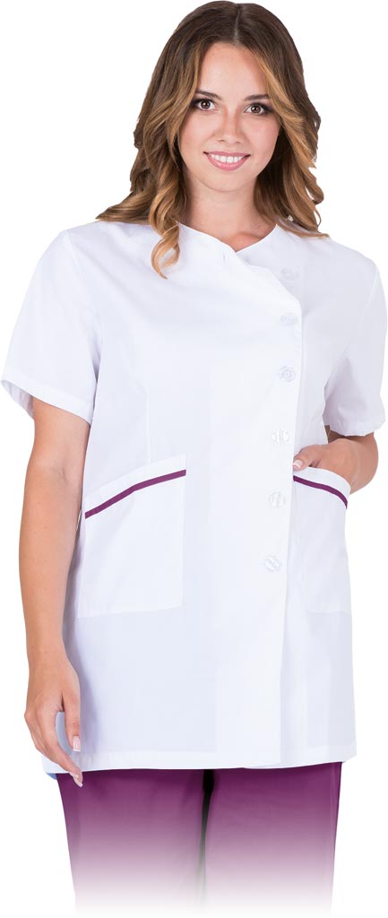 BLUZA OCHRONNA - BIAŁO-FIOLETOWY S