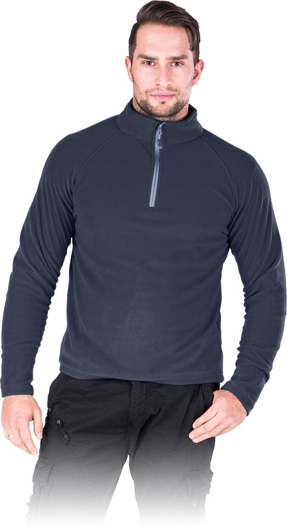 BLUZA Z POLARU OCHRONNA - GRANATOWY L
