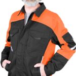 BLUZA OCHRONNA - CZARNO-POMARAŃCZOWO-SZARY 2XL