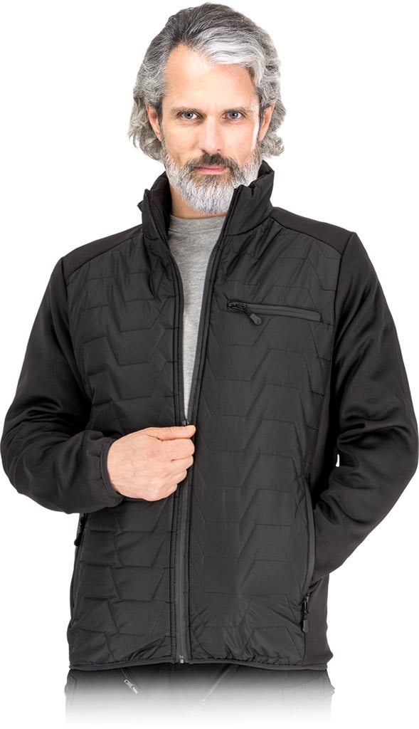 KURTKA OCHRONNA OCIEPLANA - CZARNY 2XL