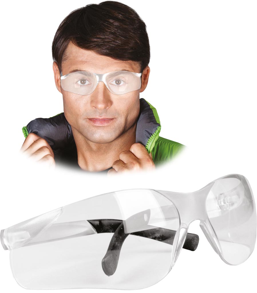 OKULARY OCHRONNE - TRANSPARENTNY uni