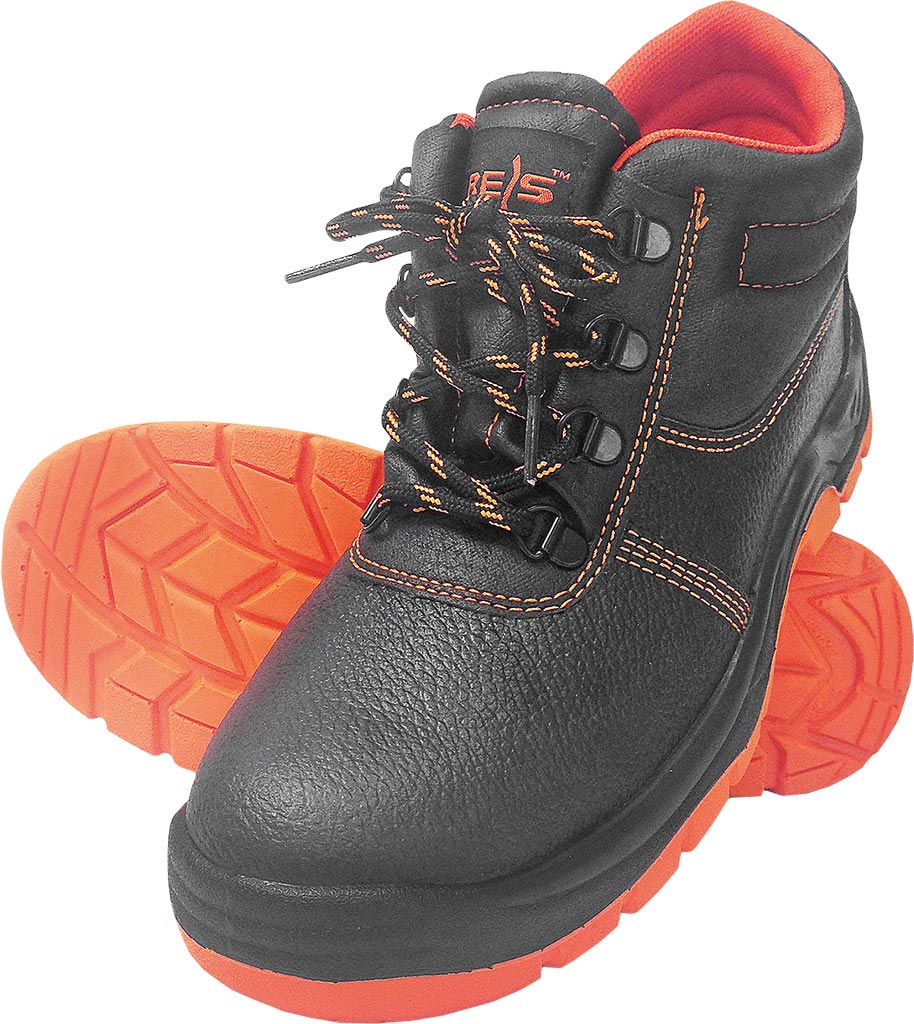 BUTY BEZPIECZNE - CZARNO-POMARAŃCZOWY 47
