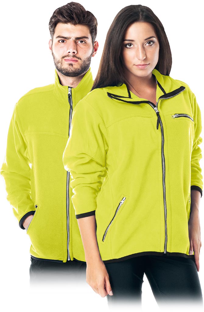 BLUZA OCHRONNA Z POLARU - SELEDYNOWY 2XL