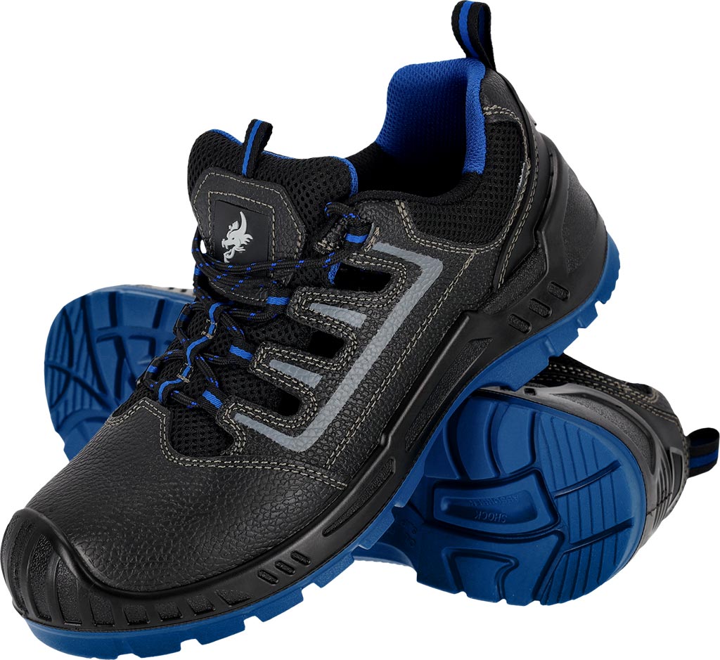 BUTY BEZPIECZNE - CZARNO-NIEBIESKI 41