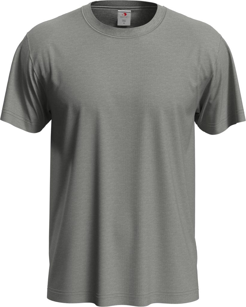 T-SHIRT - SZARY HEATHER L