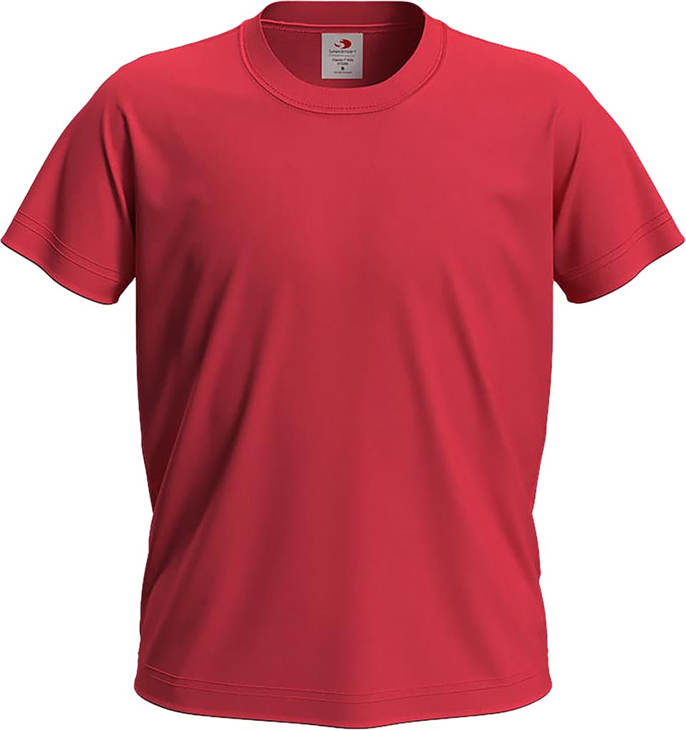 T-SHIRT DZIECIĘCY - CZERWONY SZKARŁATNY 2XS