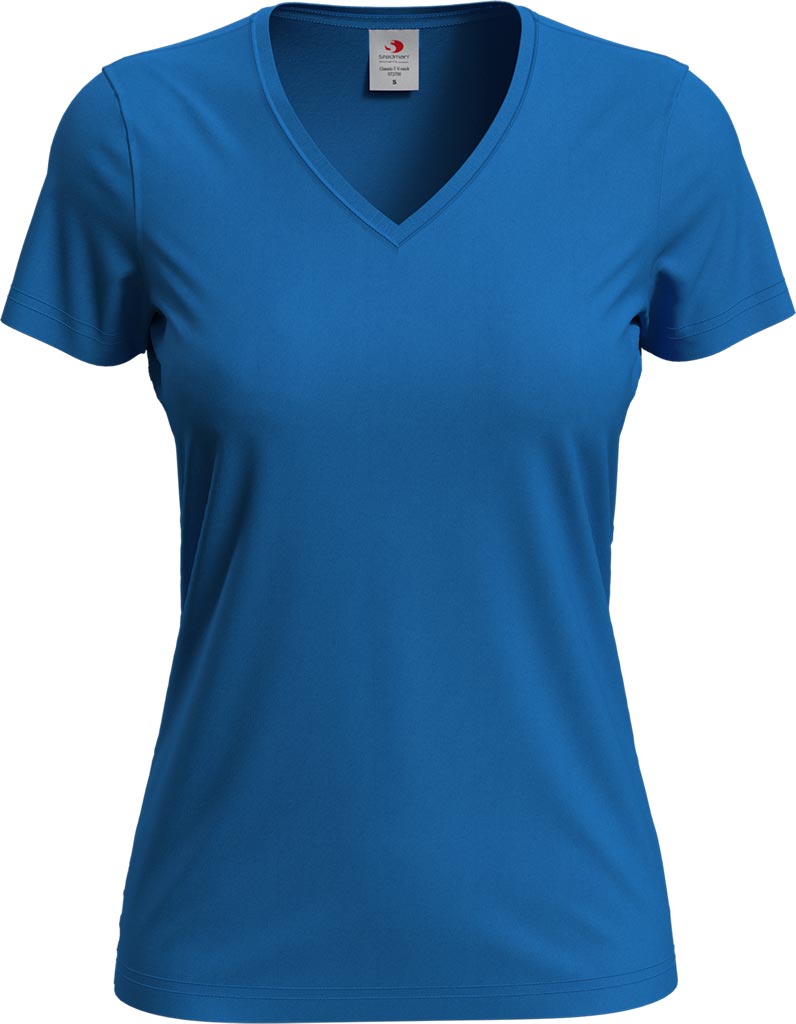 T-SHIRT DAMSKI - NIEBIESKI XL