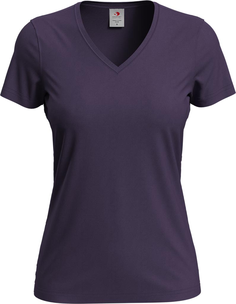 T-SHIRT DAMSKI - JAGODOWY DEEP XL