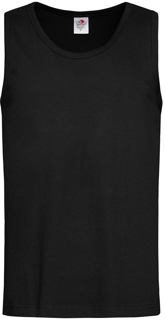 T-SHIRT MĘSKI BEZ RĘKAWÓW - CZARNY 2XL