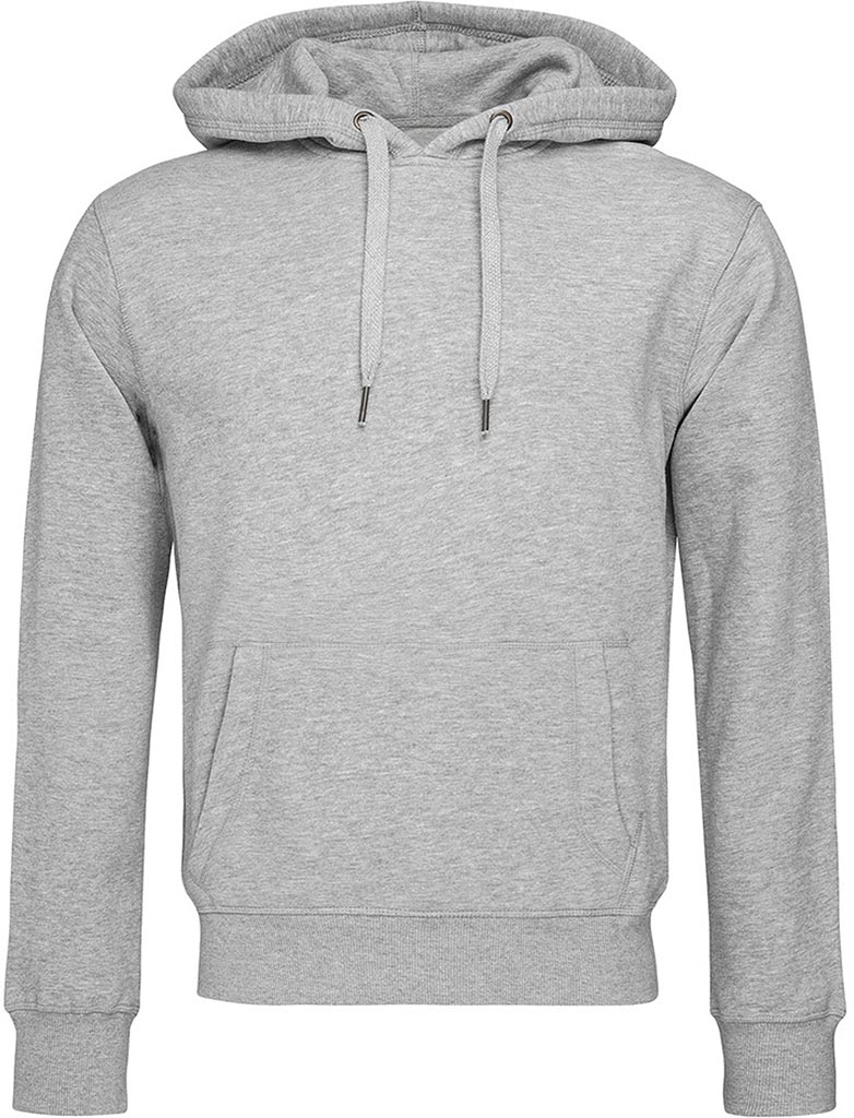 BLUZA Z KAPTUREM - SZARY HEATHER L