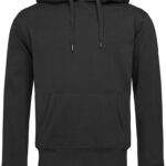 BLUZA Z KAPTUREM - CZARNY XS
