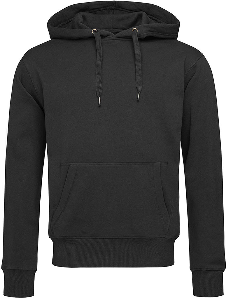 BLUZA Z KAPTUREM - CZARNY XS