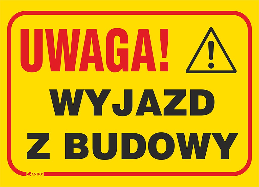 ZNAK BEZPIECZEŃSTWA -  250x350 mm