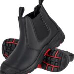 BUTY BEZPIECZNE - CZARNO-CZERWONY 40