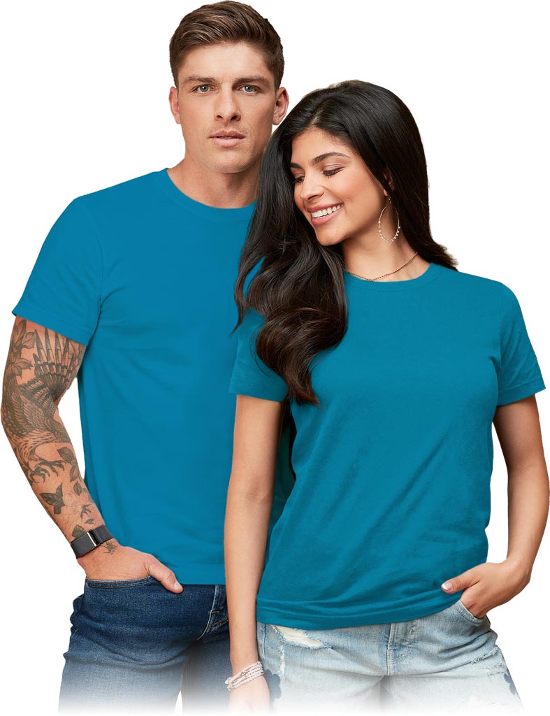 T-SHIRT - NIEBIESKI OCEANICZNY 2XL
