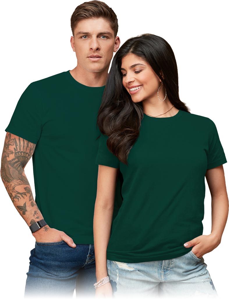 T-SHIRT - ZIELONY BUTELKOWY L