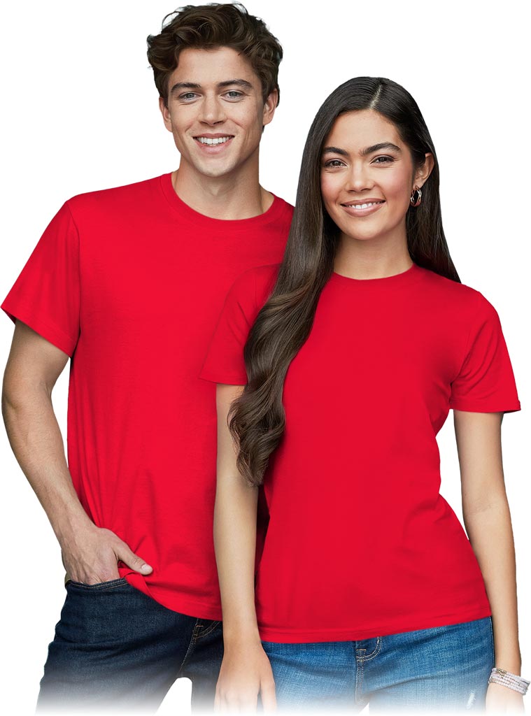 T-SHIRT MĘSKI - CZERWONY SZKARŁATNY M