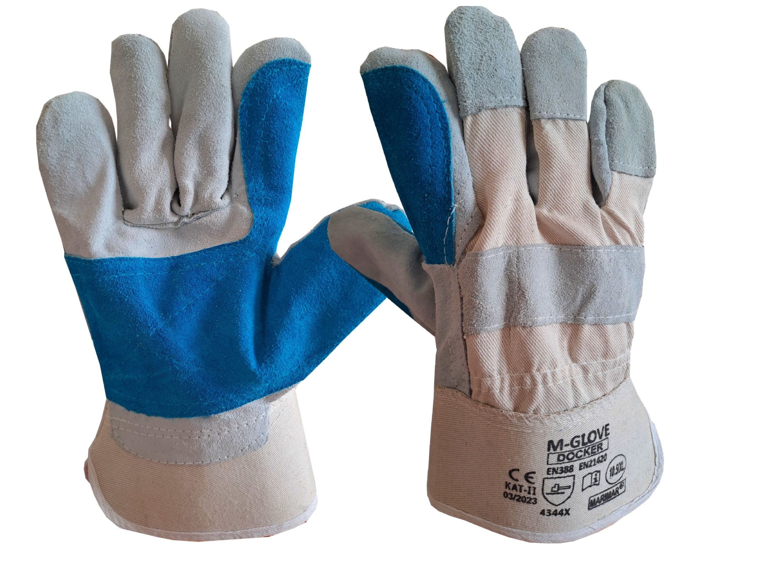 M-GLOVE DOCKER WHITE-BLUE 4344X : Rozmiar - 10,5