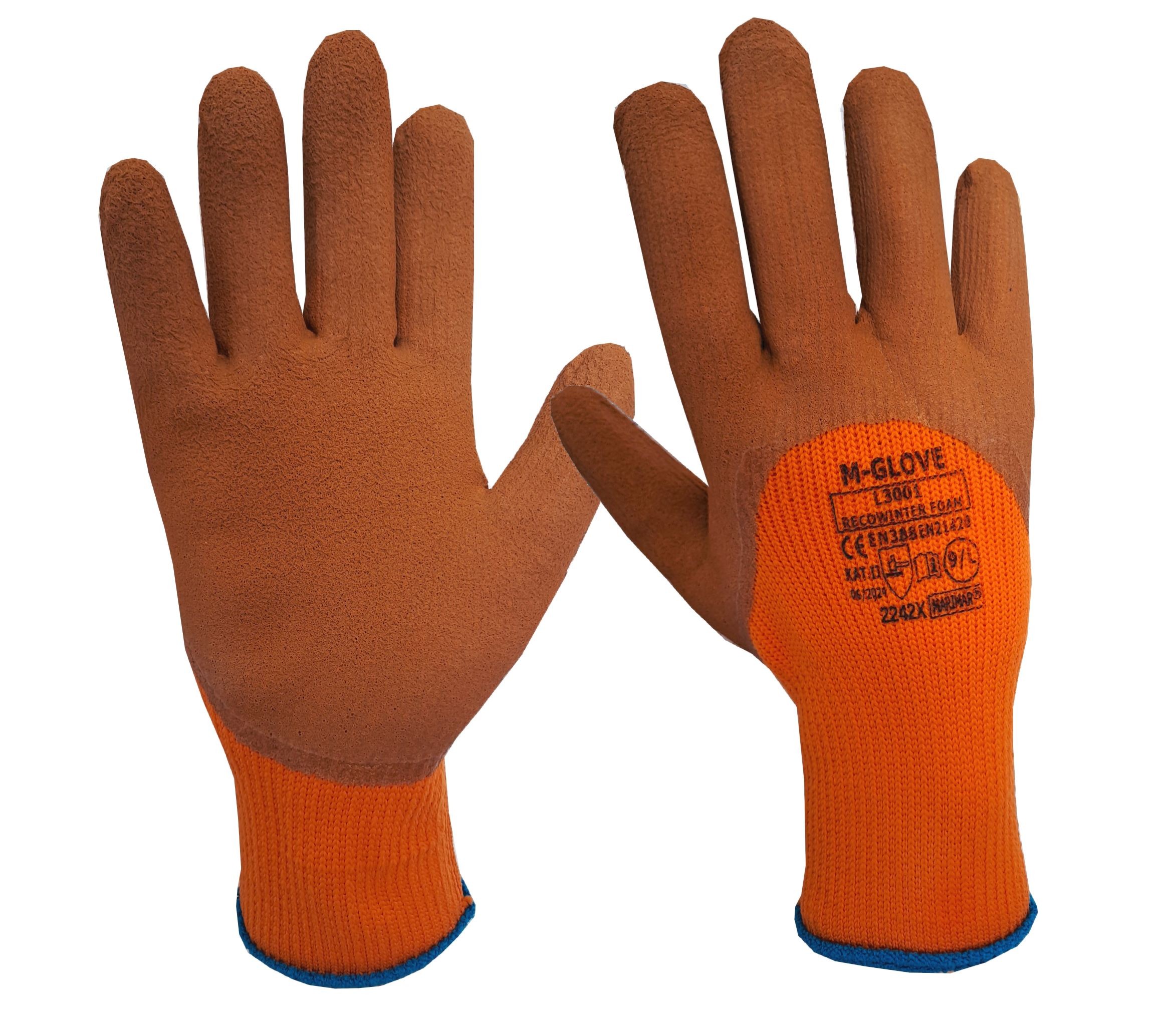 M-GLOVE L3001 RECOWINTER FOAM 2242X ORANGE : Rozmiar - 8